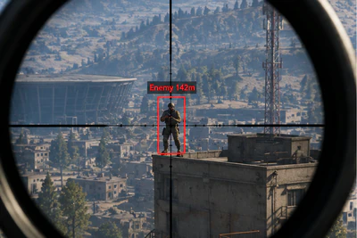 Ugc – Warzone indoor warehouse aimbot tracking a running enemy soldier